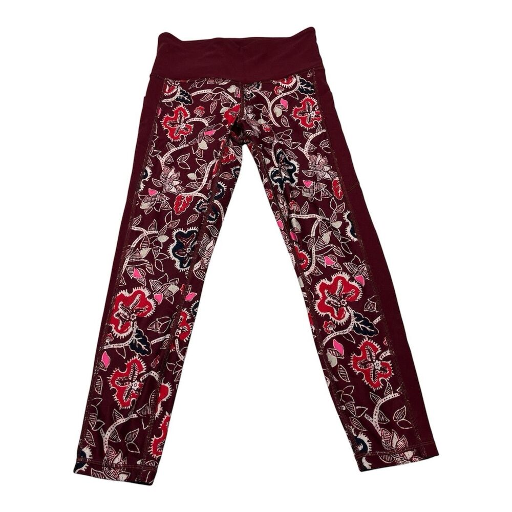 Athleta Affirmation Tight Floral Leggings Sz Small
